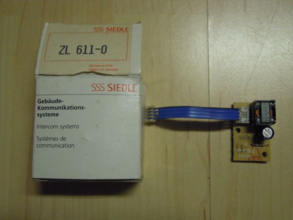 Siedle ZL 611-0 Zusatz-Leiterplatte Neu OVP