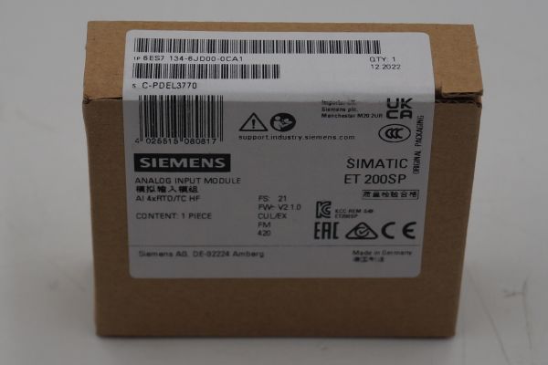 Siemens 6ES7134-6JD00-0CA1 ET200SP 6ES7 134-6JD00-0CA1